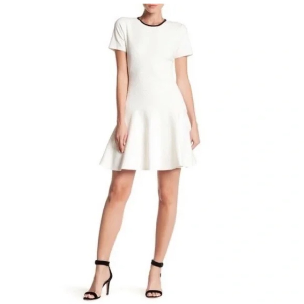 Shoshanna White Short Sleeve Dress